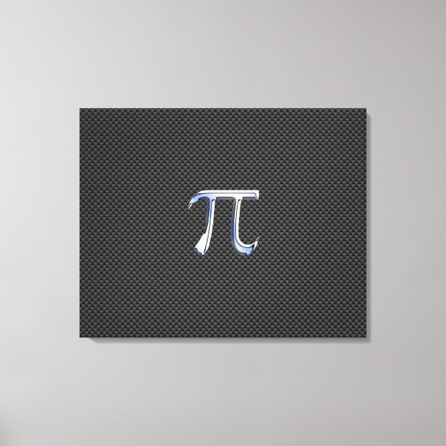 Toile Chrome comme symbole Pi sur l'impression de fibre  (Recto)