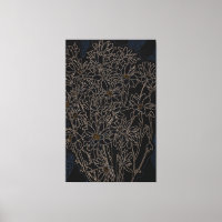 Chrysanthème fleurs de jardin art noir & vieux mét