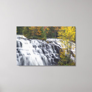 Toile Chute de Bond en automne près de Paulding, Michiga