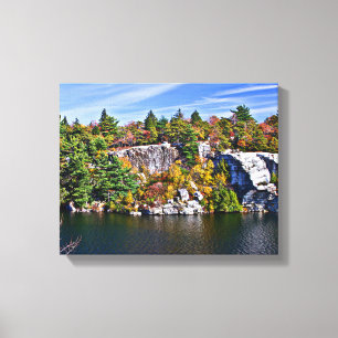 Toile Chute de houblon autour du lac Minnewaska