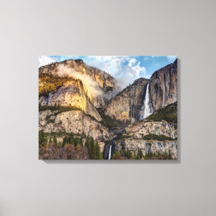 Toile Chute de Yosemite vue panoramique, Californie