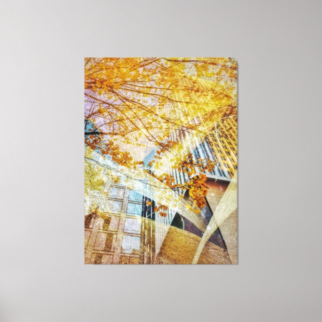 Toile Chute en ville Abstraite (Recto)