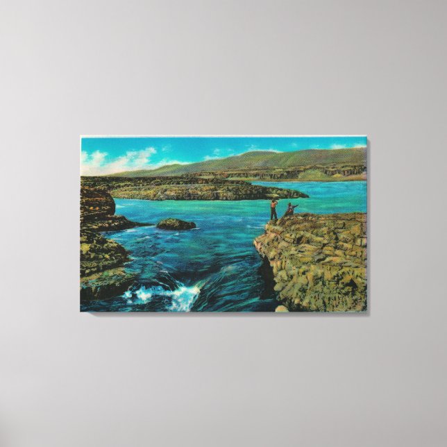 Toile Chutes Celilo sur le fleuve Columbia (Recto)