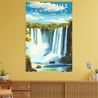 Toile Chutes d'Iguassu, Argentine – Affiche de voyage vi