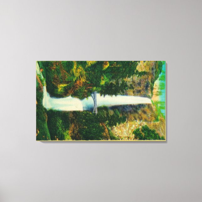 Toile Chutes Multnomah et pont de pied Benson 2 (Recto)