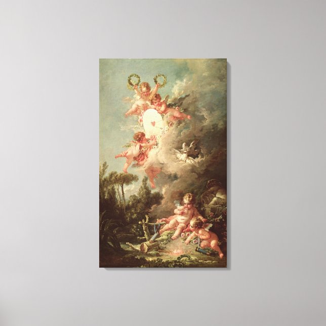 Toile Cible de Cupidon, de 'Les Amours des Dieux' (Recto)