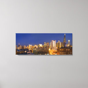 Toile Ciel de Chicago, Illinois, pris depuis West Loop