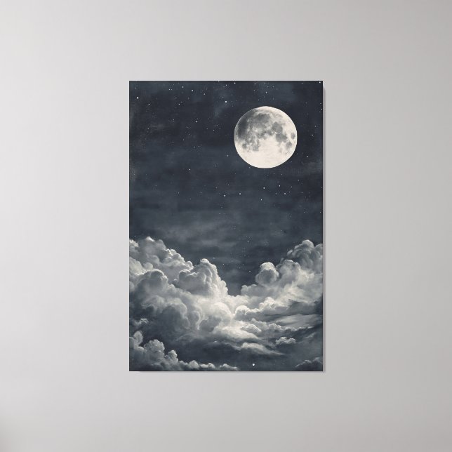 Toile Ciel nocturne sombre (Recto)