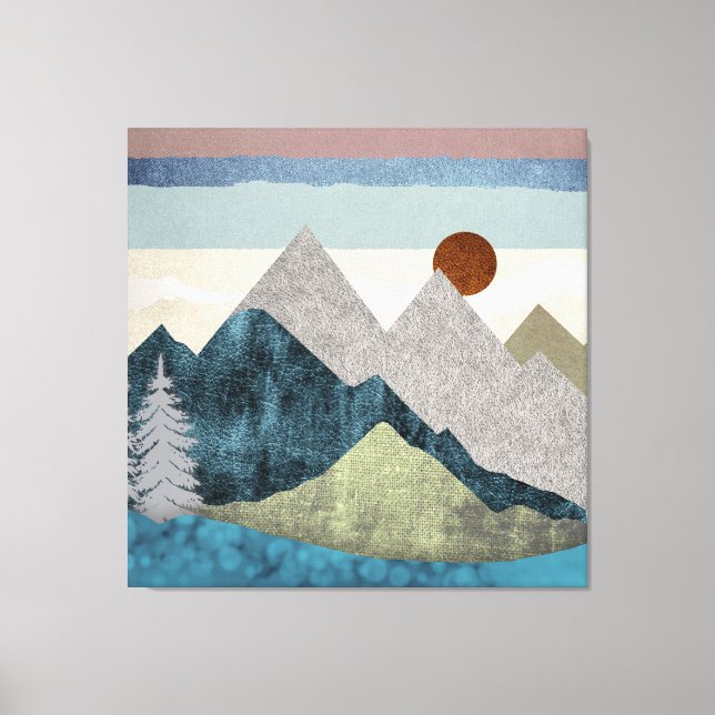 Toile Ciel rayé de montagne (Recto)
