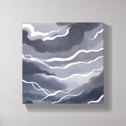 Toile Ciels orageux | Aquarelle foncée