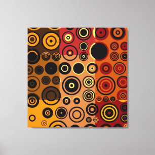 Toile Cinquante couleurs vintages Art Abstrait