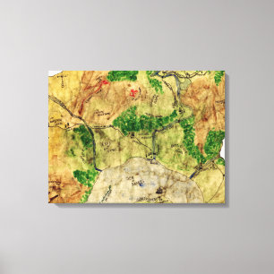 Toile Cinquième carte du royaume oublié