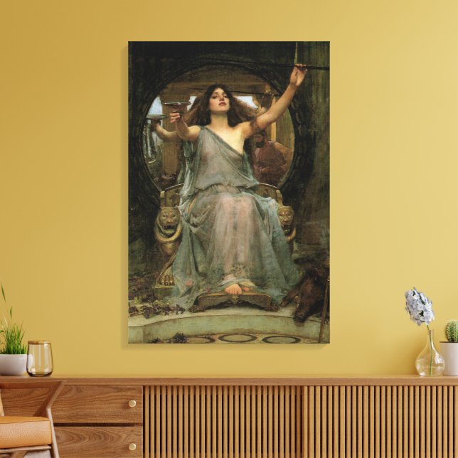 Toile Circe Offering the Cup to Ulysses par JW Waterhous (Insitu(Salon))