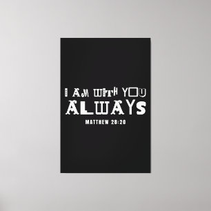 Toile Citation Biblique Inspirante Je Suis Avec Vous Tou