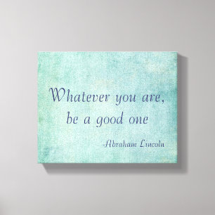 Toile Citation d'Abraham Lincoln