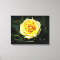 Citation d'amitié Rose anglais jaune