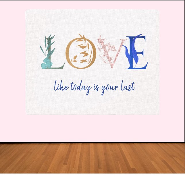 Toile Citation d'amour colorée (Créateur téléchargé)