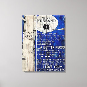 Toile Citation d'amour pour idée de cadeau pour mari, An