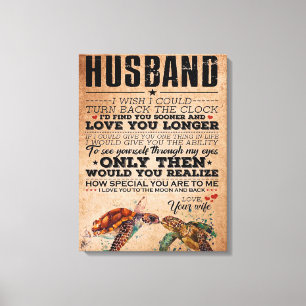 Toile Citation D'Amour Pour L'Idée Cadeau Du Mari, Anniv