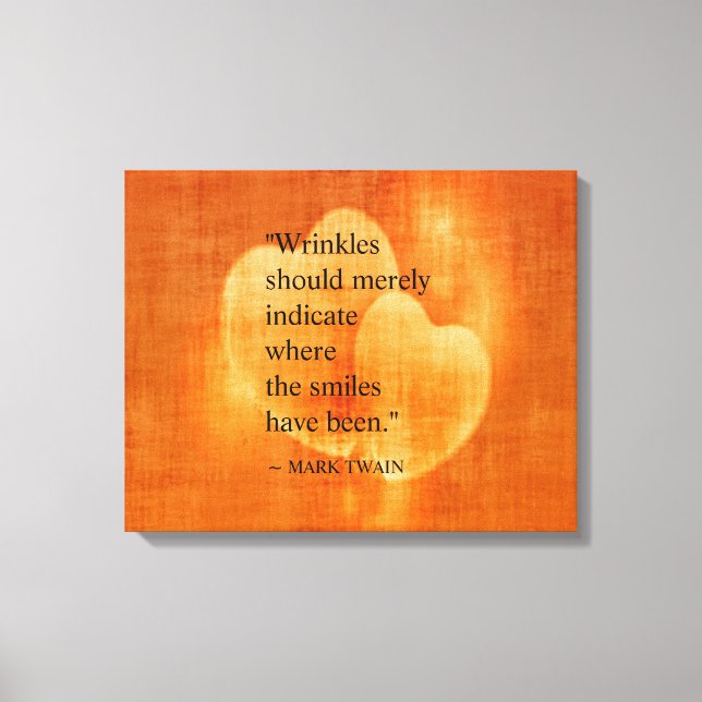 Toile Citation d'anniversaire Mark Twain (Recto)