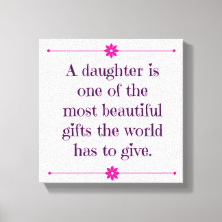 Toile Citation d'art Citation d'une petite fille