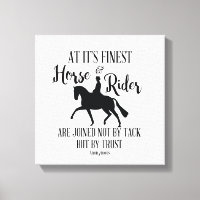 Citation de cheval et cavalier Mur Art