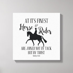 Toile Citation de cheval et cavalier Mur Art
