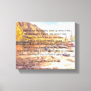 Toile Citation de George Bernard Shaw