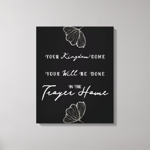 Toile Citation de la Bible moderne Prière Nom de famille