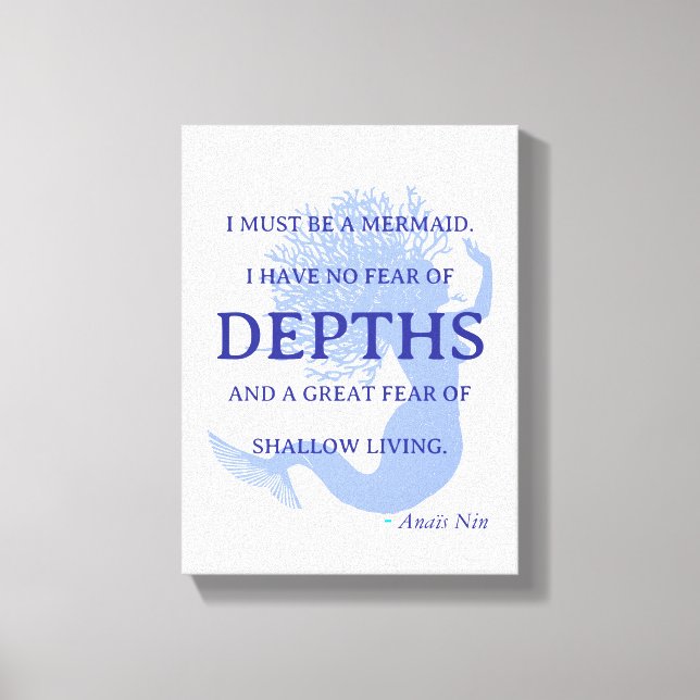 Toile Citation de sirène (Recto)