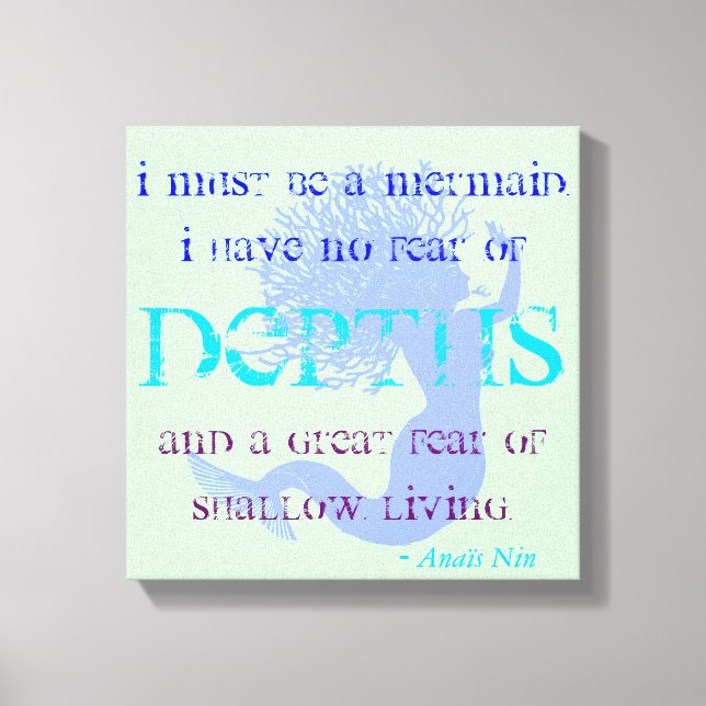Toile Citation de sirène (Recto)