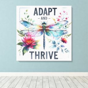 Toile Citation/Discours/libellule inspirationnelle