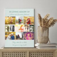 Citation du souvenir In Love Memory - Collage de p