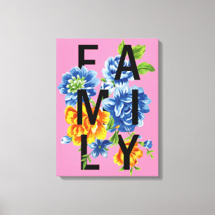 Toile Citation Floral Family