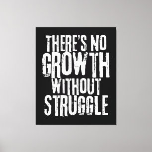 Toile Citation Inspirante Sans Croissance