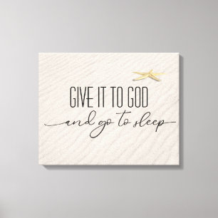 Toile Citation Inspirante Sur Le Sable De Plage