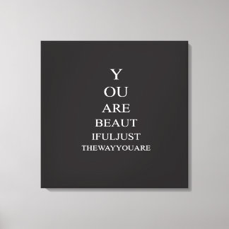 Toile Citation inspirée Black White Love