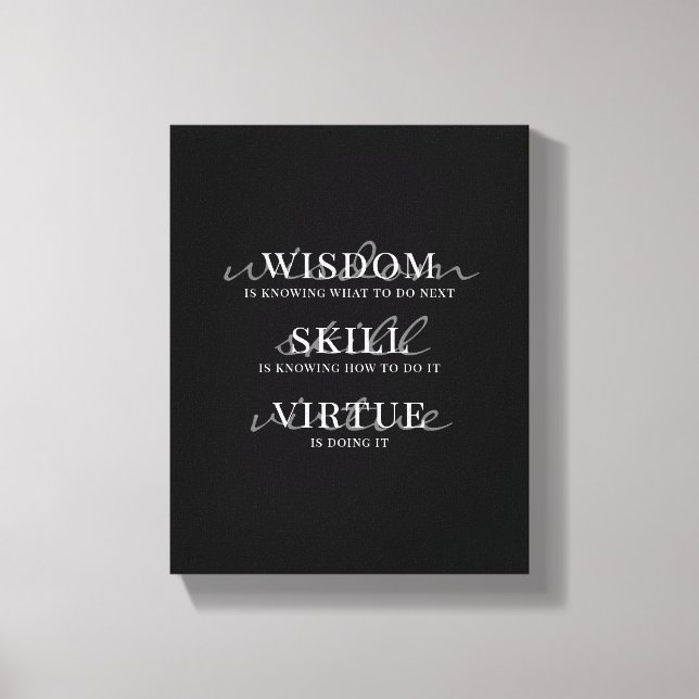 Toile Citation Motivationnelle Typographie De Script Mod (Recto)