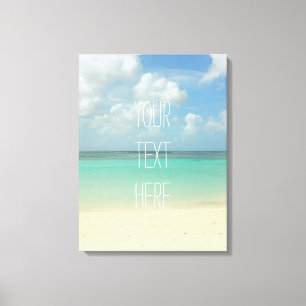 Toile Citation personnalisable de vacances tropicales de
