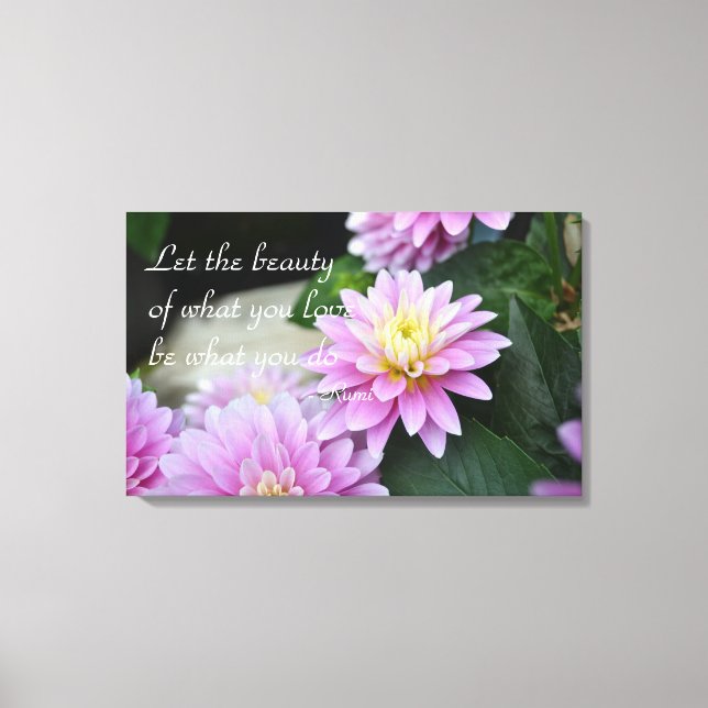 Toile Citation Rumi Dahlia Canvas (Recto)