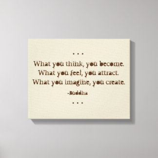 Toile Citation zen naturelle par Bouddha