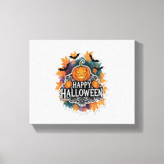 Toile Citations amusantes et Éffrayantes d'Halloween Hap (Recto)
