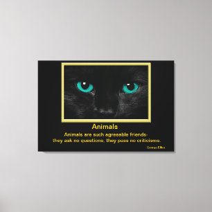 Toile Citations inspirées 8 d'animaux