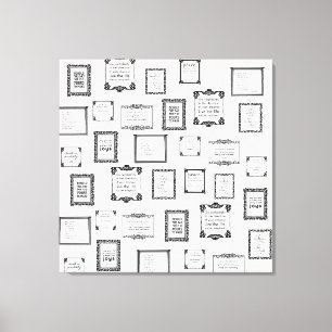 Toile Citations modernes géométriques Abstraites quotidi