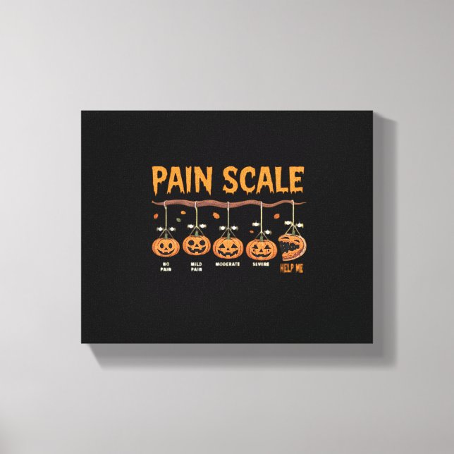 Toile Citrouille éffrayant Échelle de douleur Trauma Nur (Recto)
