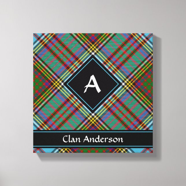 Toile Clan Anderson Tartan Canvas Imprimer (Recto)