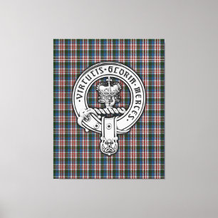 Toile Clan Donnachaidh (Robertson) Crest & Dress Tartan