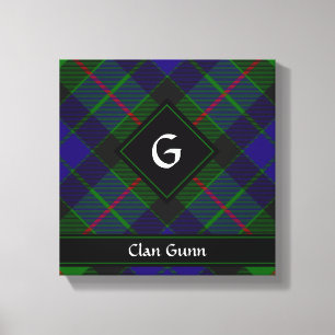 Toile Clan Gunn Tartan Canvas Imprimer