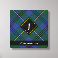 Clan Johnston Tartan Canvas Imprimer
