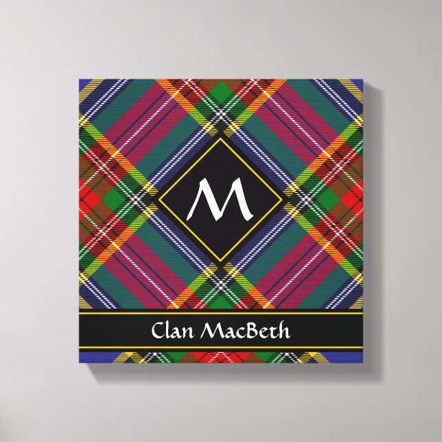 Toile Clan MacBeth Tartan Canvas Imprimer (Recto)